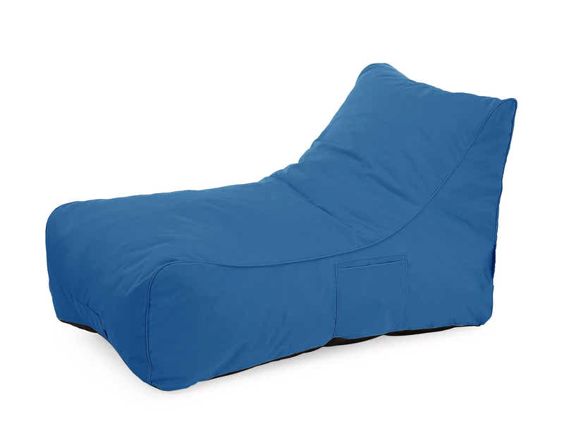 Outdoor Foam Lounger Bed - Blue