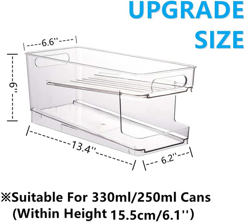DS BS Automatic Rolling Beverage Soda Can Storage Organizer