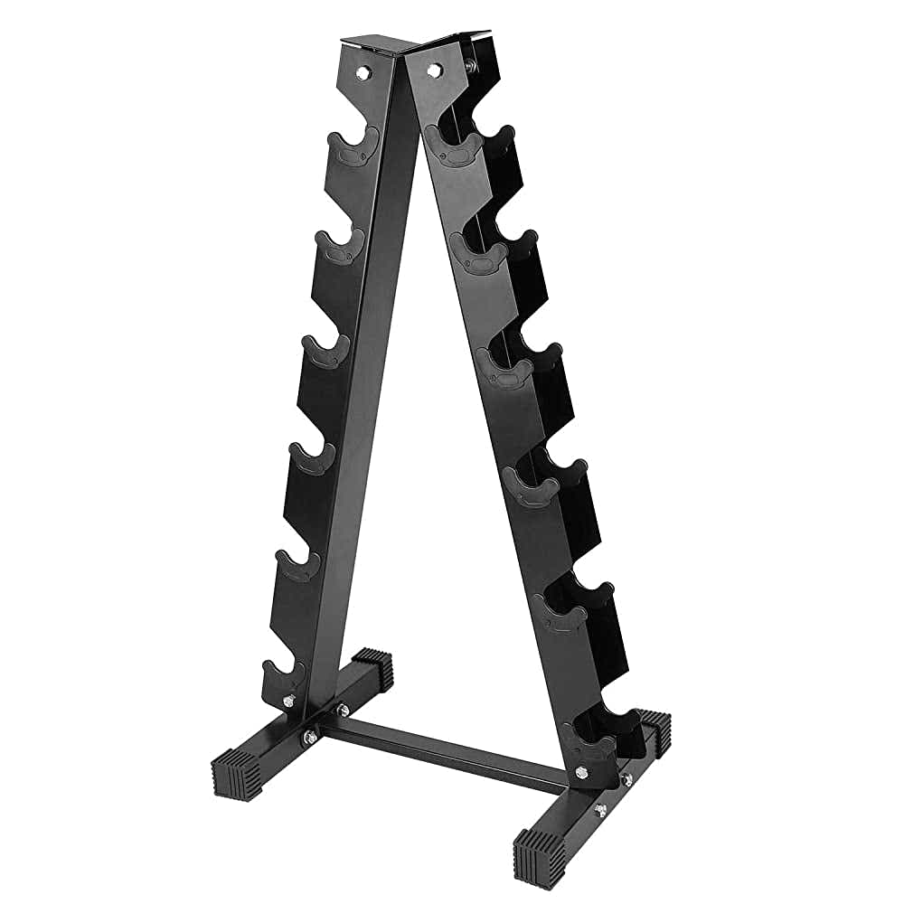 DS BS A Frame Dumbbell Storage Racks 6 Tier