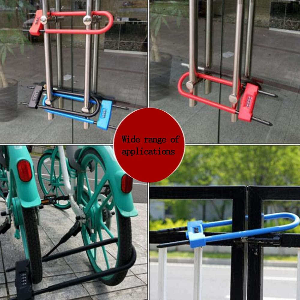 DS BS Anti Theft U-Shaped Lock with 4 Digits Code