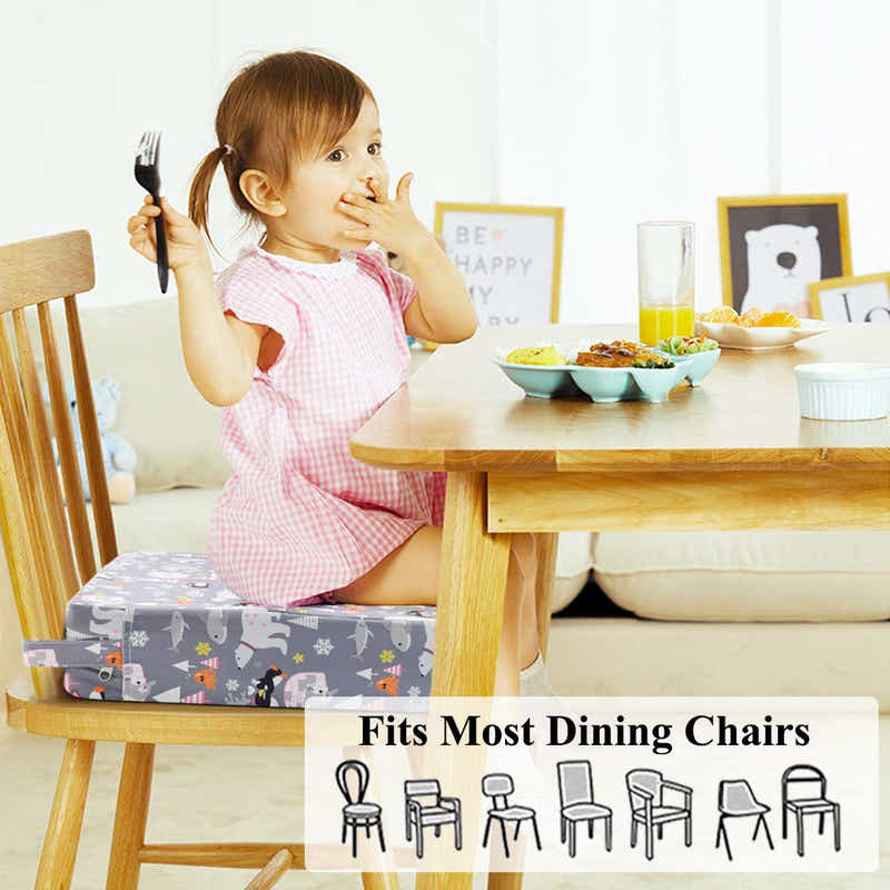 DS BS Kids Dismountable Highchair Booster Cushion-Polar Bear