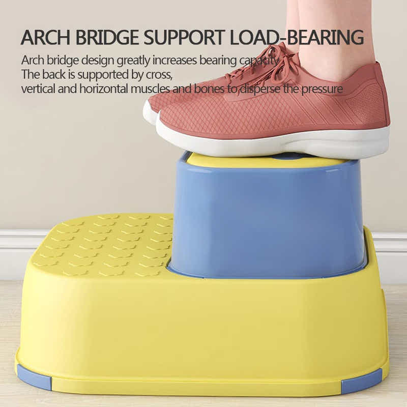 DS BS 2-in-1 Practical Non-Slip Step Stool for Kids-Blue