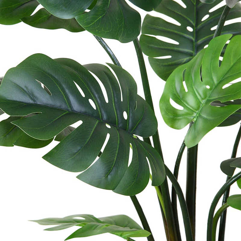 DS BS Artificial Plastic Tropical Palm Tree Monstera-120CM