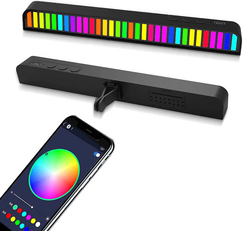 DS BS APP Control Stereo Audio Spectrum RGB 32 LED Light