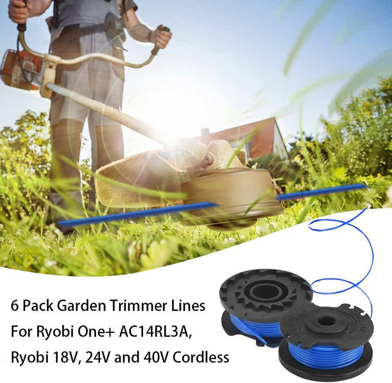 DS BS 6 Pack Replacement Strimmer Spools Compatible With Ryobi Trimer