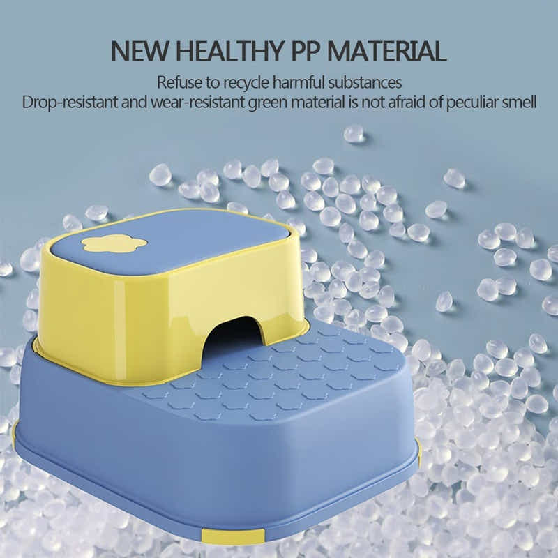 DS BS 2-in-1 Practical Non-Slip Step Stool for Kids-Blue