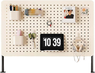 DS BS Clamp-on Desk Pegboard Organizer Set - 40×40cm