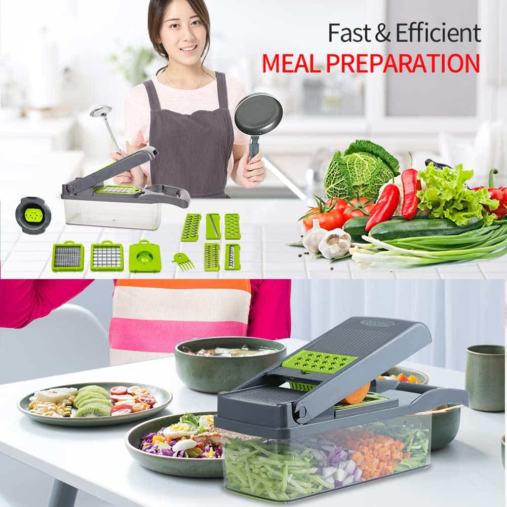 DS BS 14 in 1 Multifunctional Vegetable Chopper and Slicer