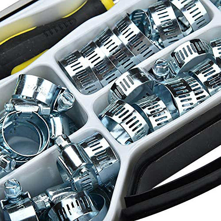 DS BS 50Pcs Hose Clamp Sets with Worm Drive