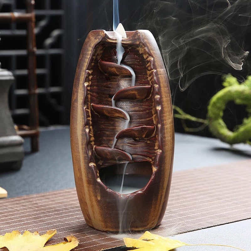 DS BS Ceramic Waterfall Backflow Incense Burner