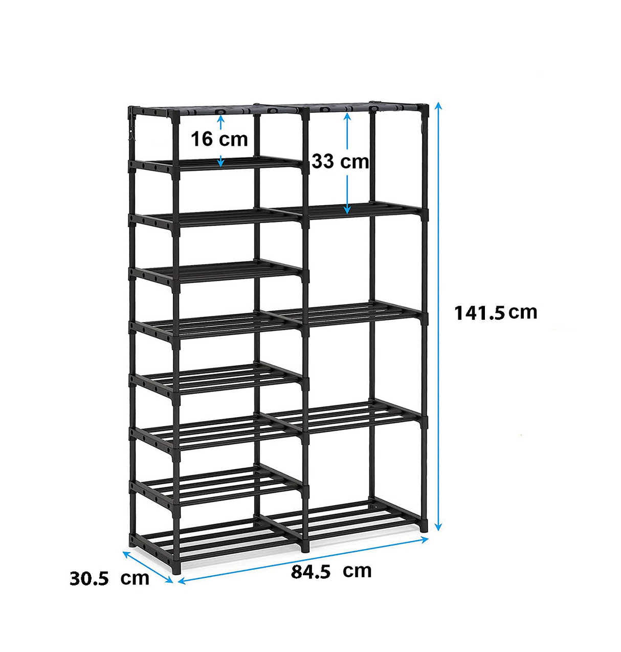 DS BS 9+5 Tiers Tall Shoe Rack Storage Shelf