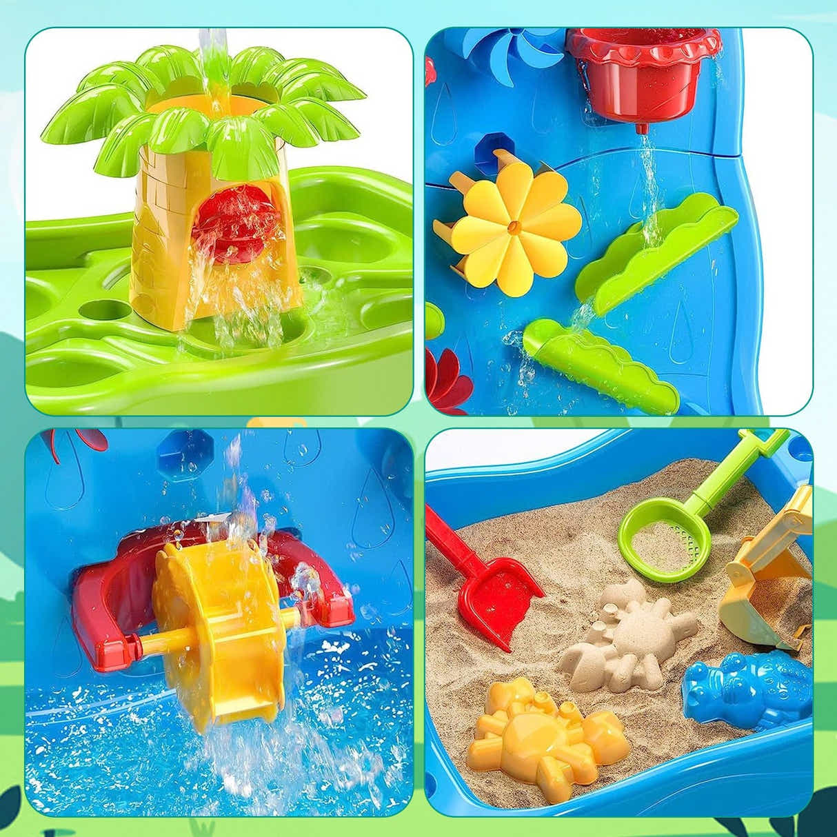 DS BD Waterfall Wall Water Table Sand Pit Play Ground Centre Playset Toys