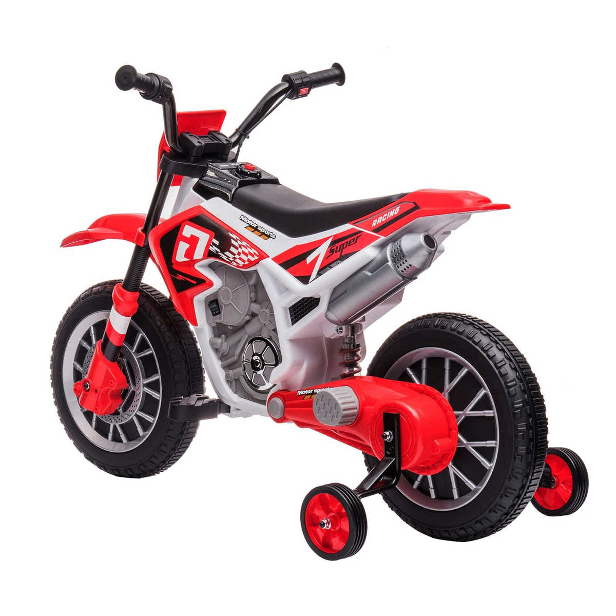 DS BD Kids Off-Road Ride-On Toy Electric 12V Battery Bike Wheel 2 Speeds Red