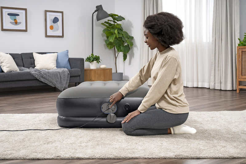 Bestway 1.91m x 97cm x 36cm Tritech Air Mattress Single Built-in USB pump 671BT