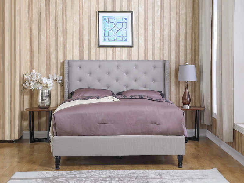 New Lisbeth Bed Frame Grey - King