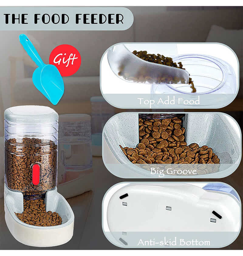 DS BS 3.8L Pet Automatic Feeding Bowls Pet Food Feeder