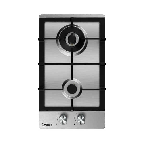 Midea 30cm 2 Burner Gas Hob Stainless Steel