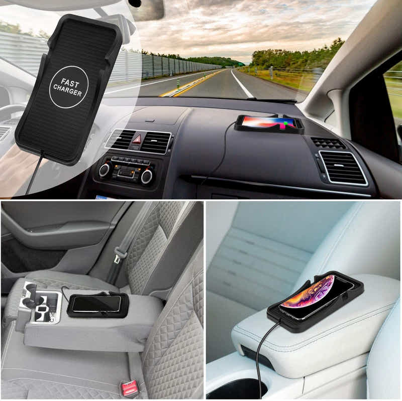 DS BS 10W Car Phone Fast Wireless Charging Pad