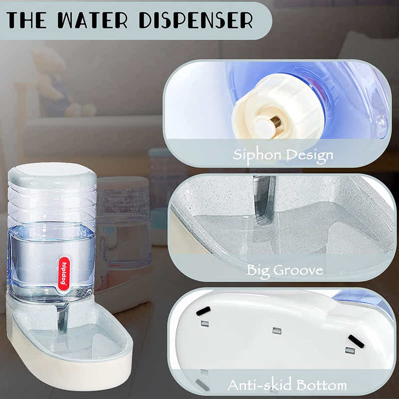 DS BS Auto Feeder 3.8L Food Feeder and Water Dispenser Set