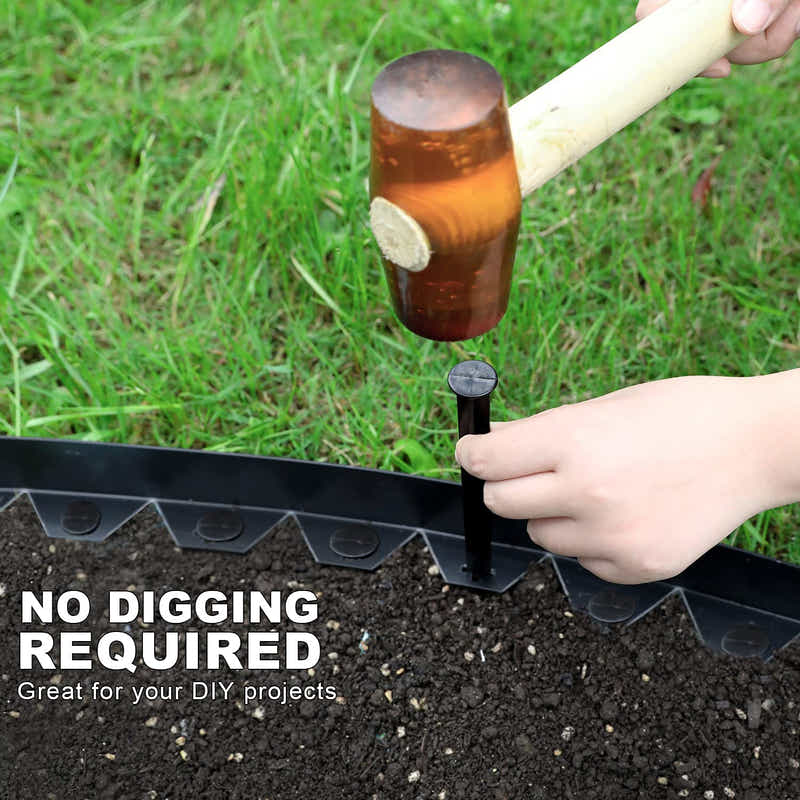 DS BS Garden Yard Lawn Landscape Edging Fence 5M