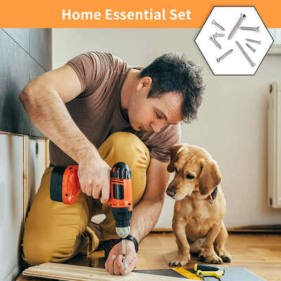 DS BS 265pc Stainless Steel Phillips Flat Head Self-Tapping Screws Set