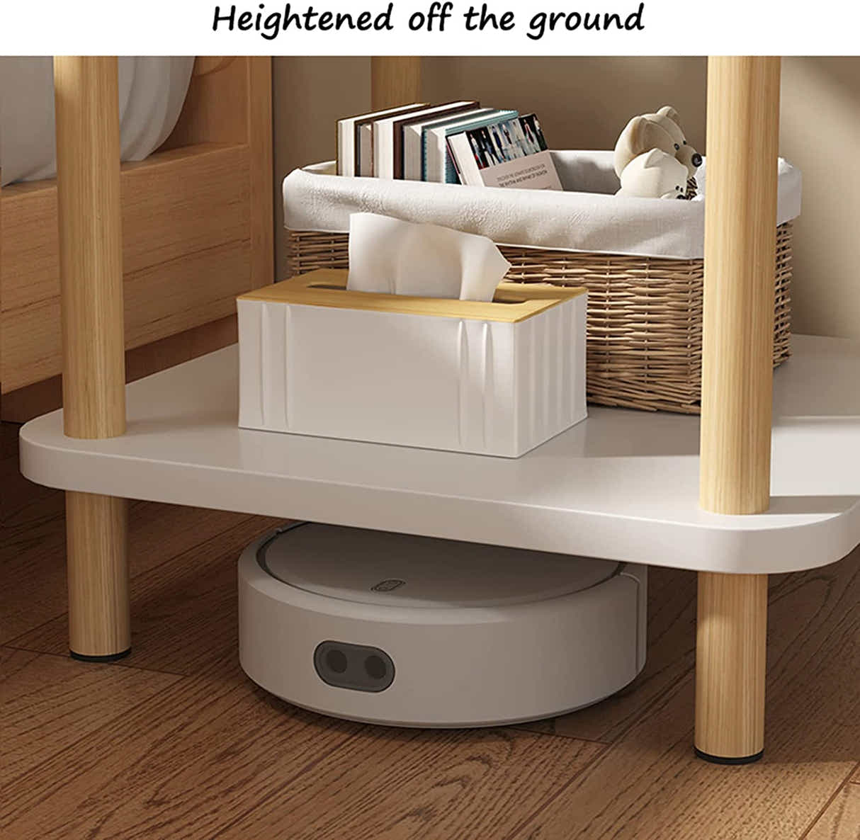 DS BS 2-Tier Tall Rectangle Side Table