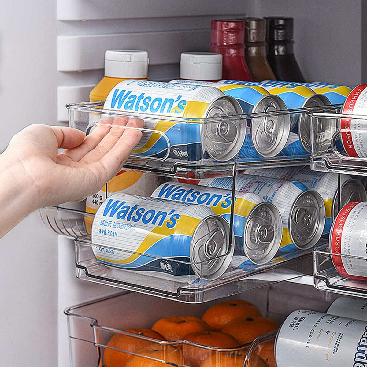 DS BS Automatic Rolling Beverage Soda Can Storage Organizer