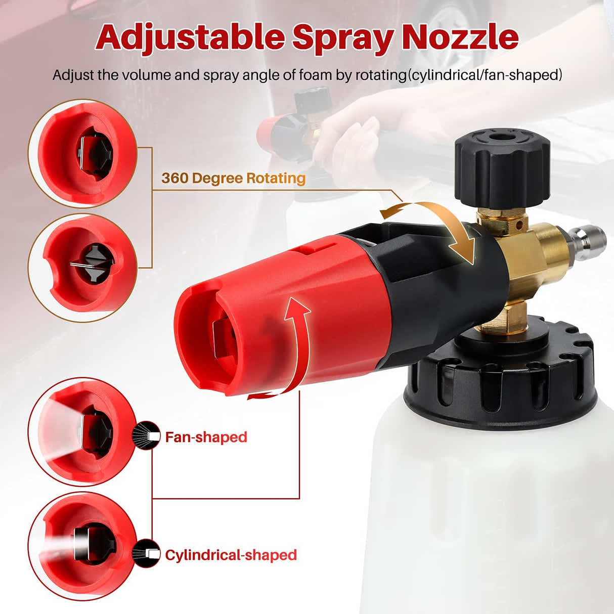 DS BS Heavy Duty Car Wash Foam Cannon Blaster 1L