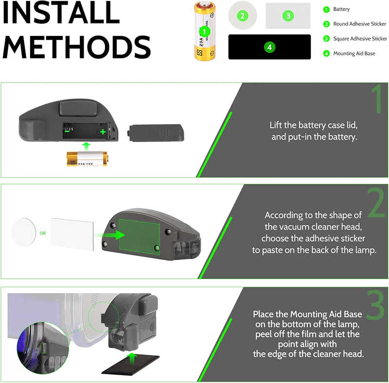 DS BS Vacuum Cleaner Dust Display LED Lamp