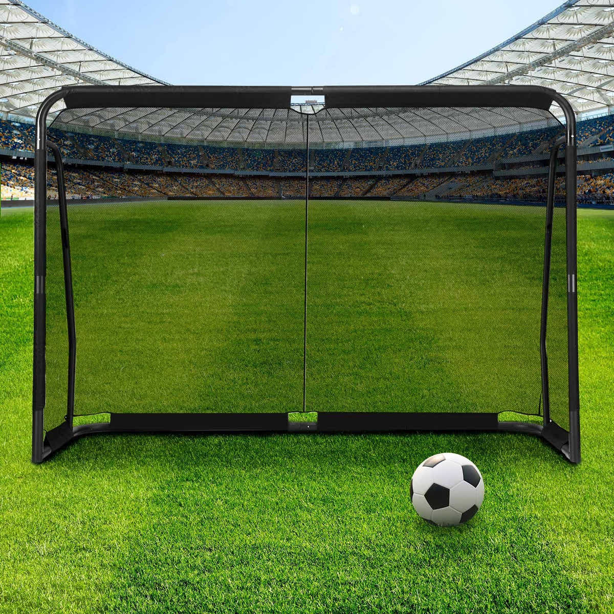 DS BD Soccer Goal Football Net Set Metal Frame Game Training Adults 3x2m