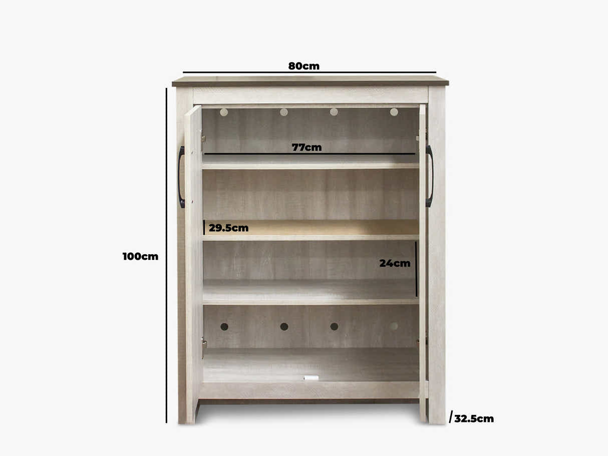 Lennart Home Essentials Bundle – Shoe Cabinet & Sideboard Set