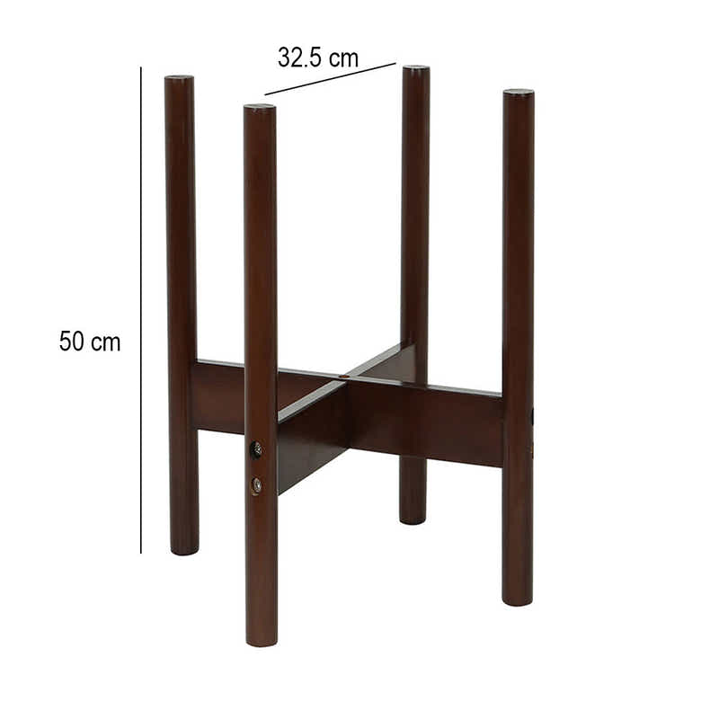 DS BS Mid Century Bamboo Indoor Plant Stand-50cm