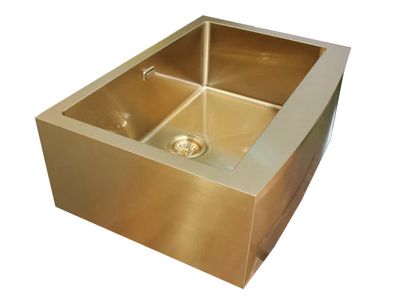 Gold Stainless Steel Single Sink