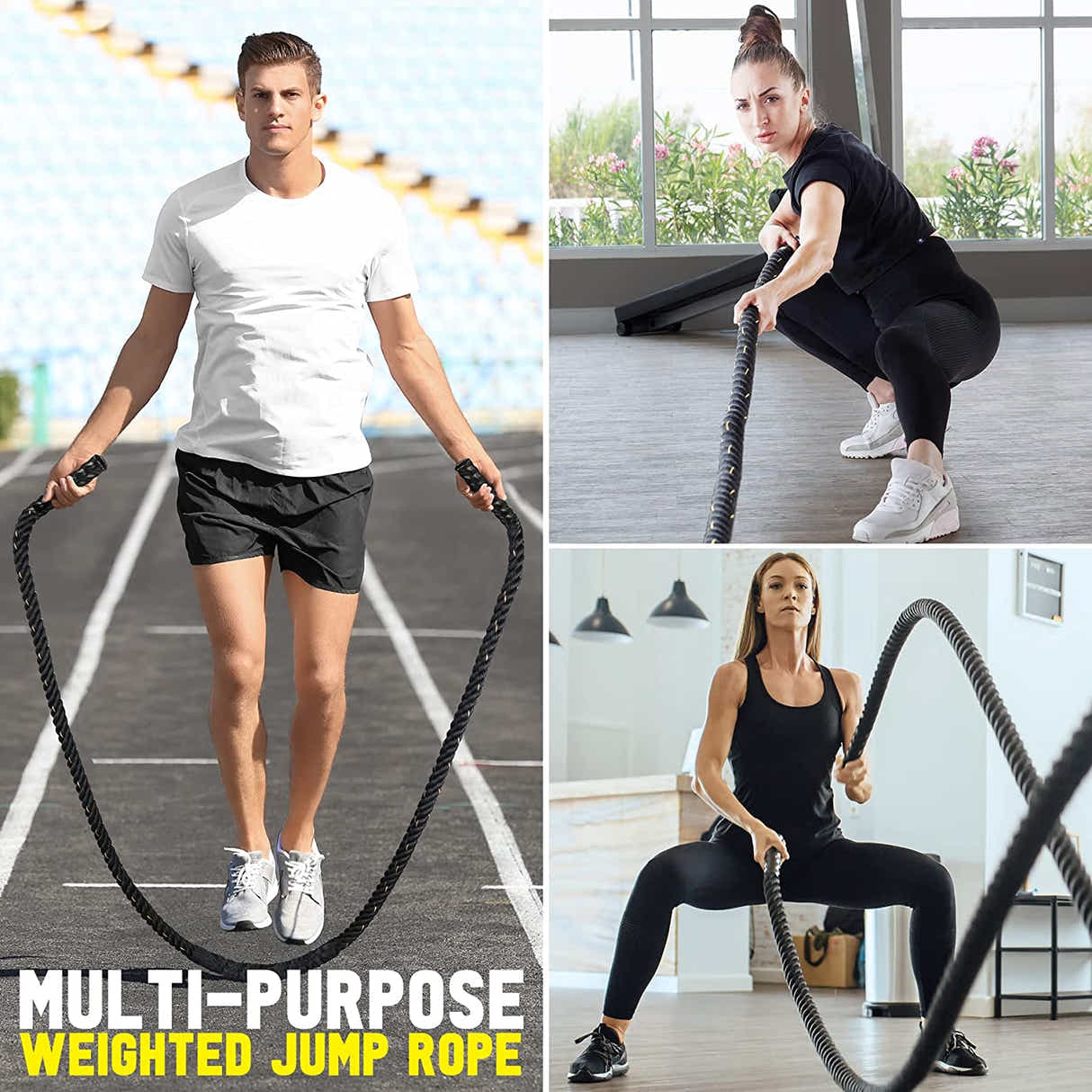DS BS Heavy Battle Ropes Weighted Fitness Jump Rope 5??280cm