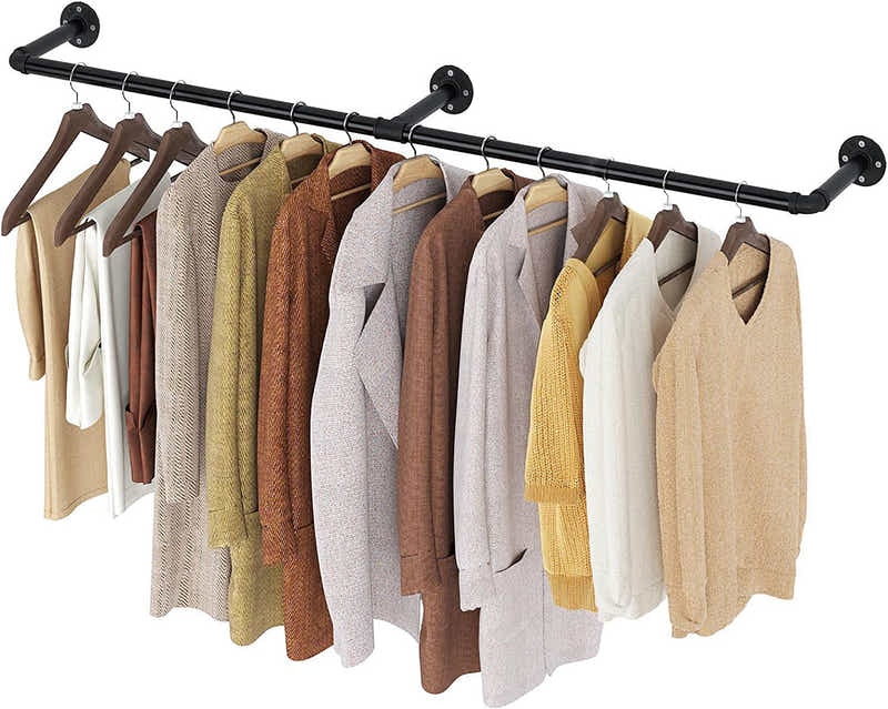 DS BS Industrial Pipe Clothes Rack-200CM