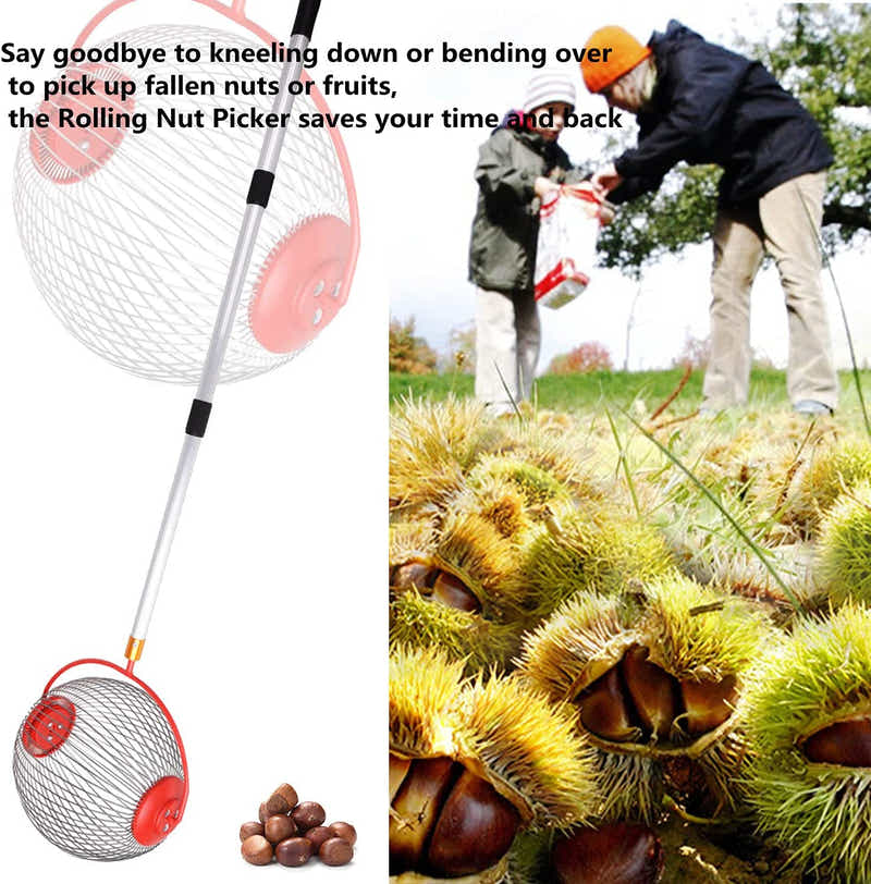 DS BS Aluminum Alloy Rolling Garden Harvest Picker