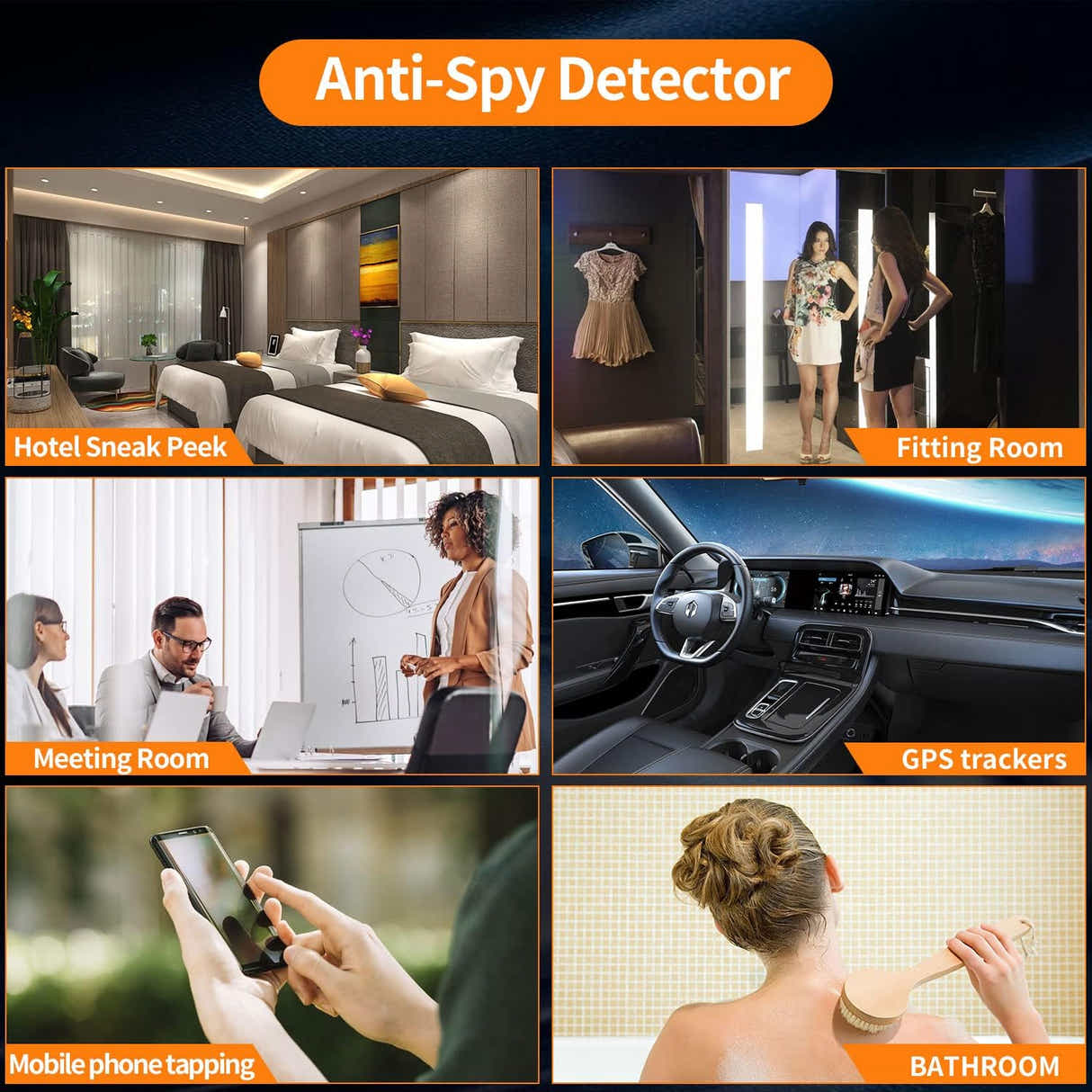 DS BS Anti-Monitoring Scan Tracker Detector Hidden Camera Detectors