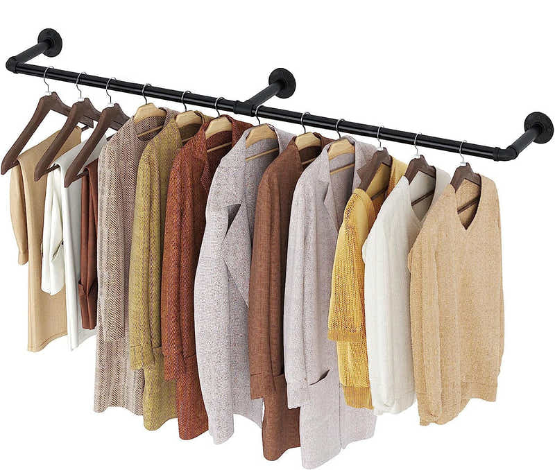DS BS Industrial Pipe Clothes Rack-200CM