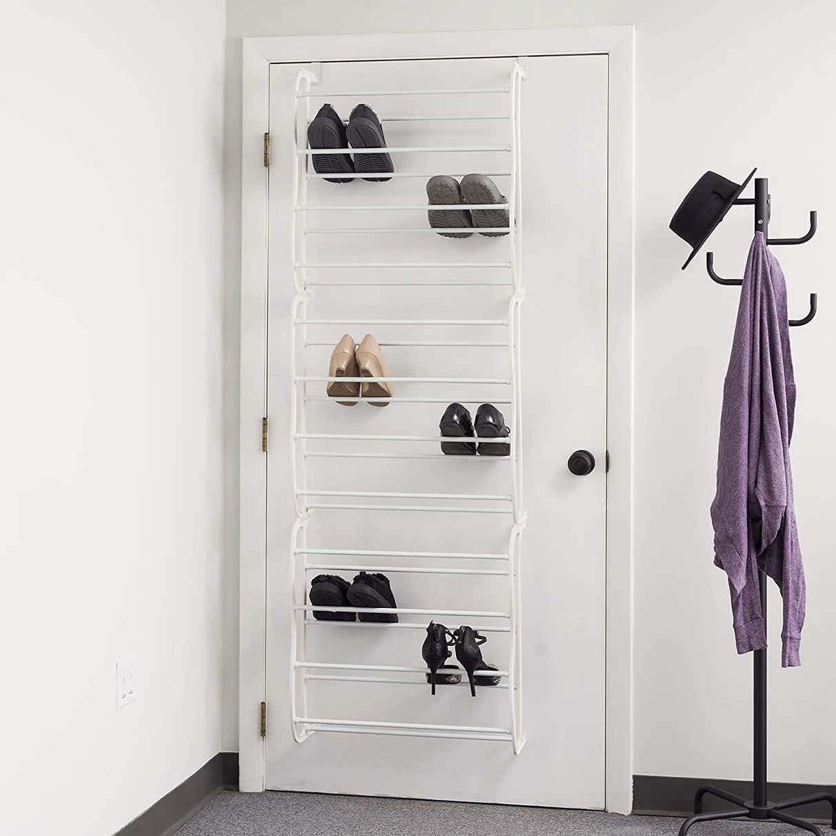DS BS 12 Tier Over the Door Shoe Rack Organizer