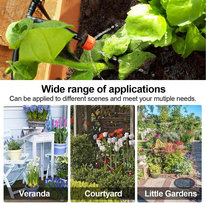 DS BS 148Pcs Watering Drip Irrigation Hose Kit System