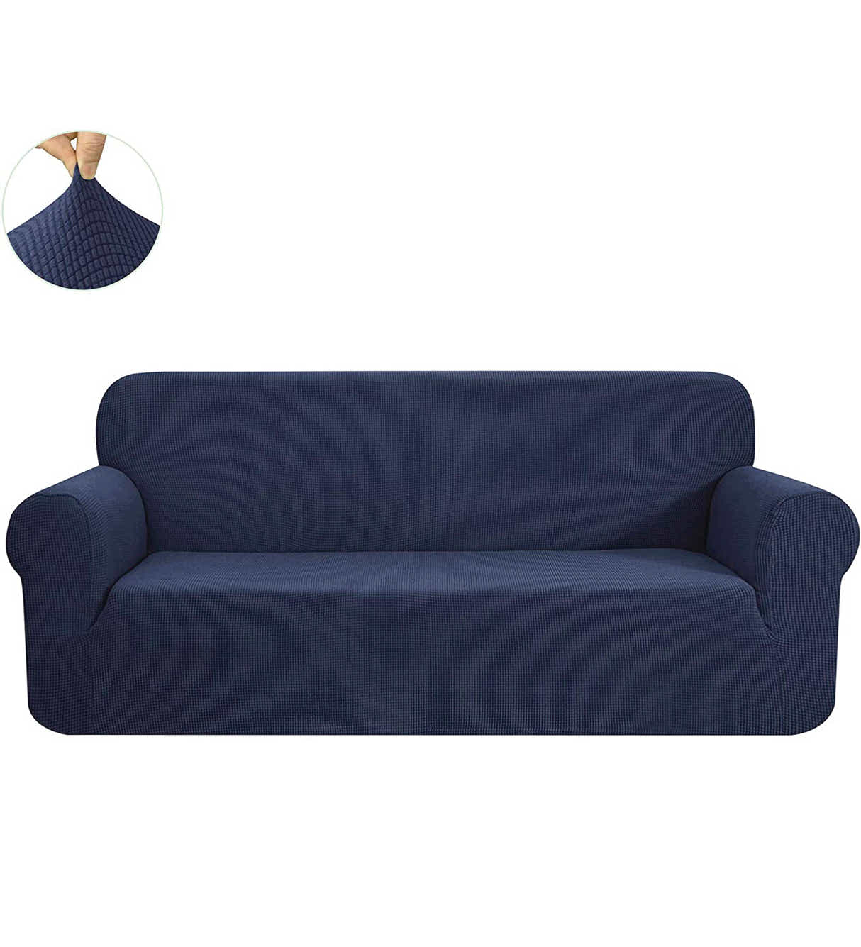 DS BS Sofa Cover High Stretch Sofa Cover Three Seat-Blue
