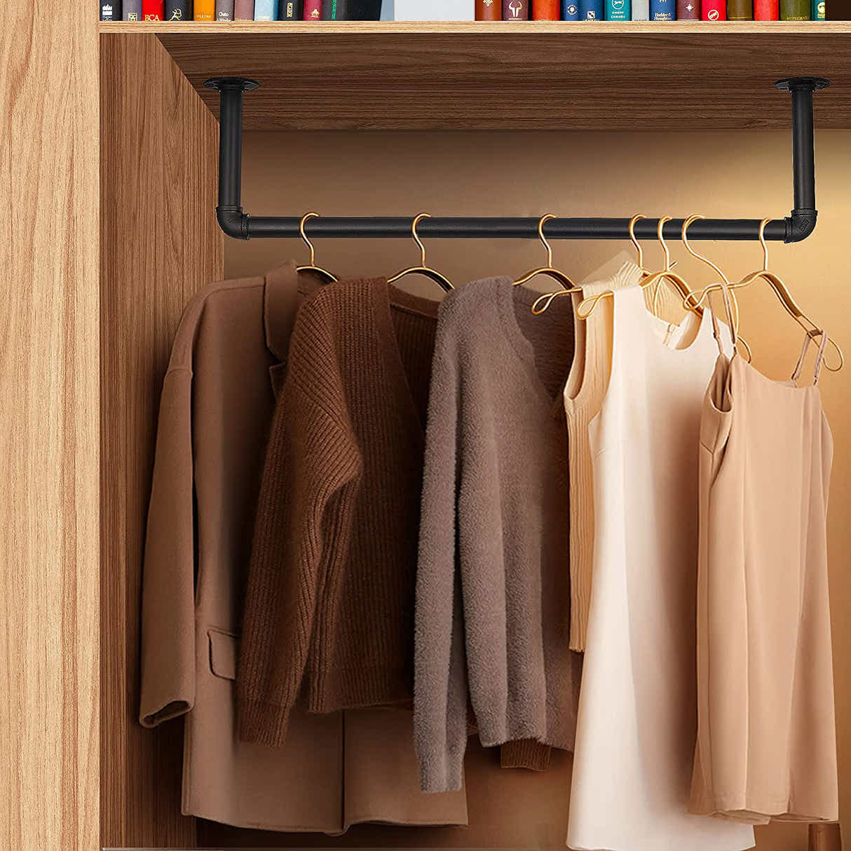 DS BS Industrial Pipe Clothes Rack-100CM