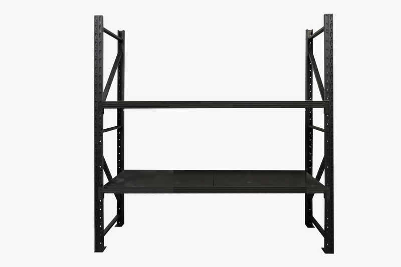 2-Layer Longspan Shelving Black - 1.5 M