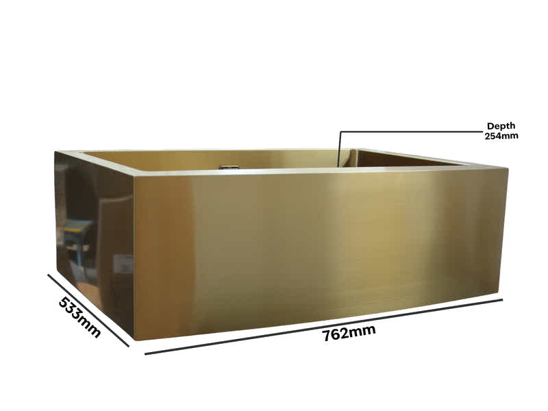 Gold Stainless Steel Single Sink