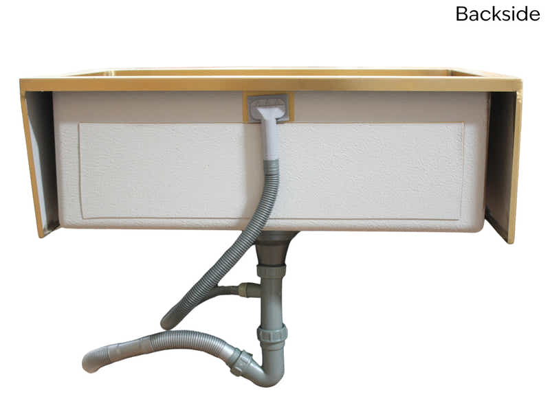 Gold Stainless Steel Single Sink