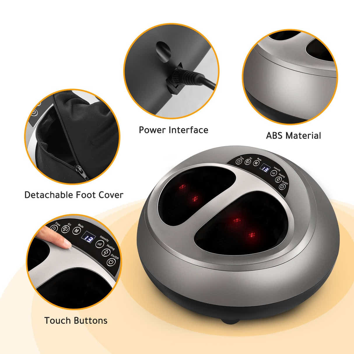 DS BD Foot Massager Machine Thai Style Electric 3 Stage Shiatsu Kneading Air