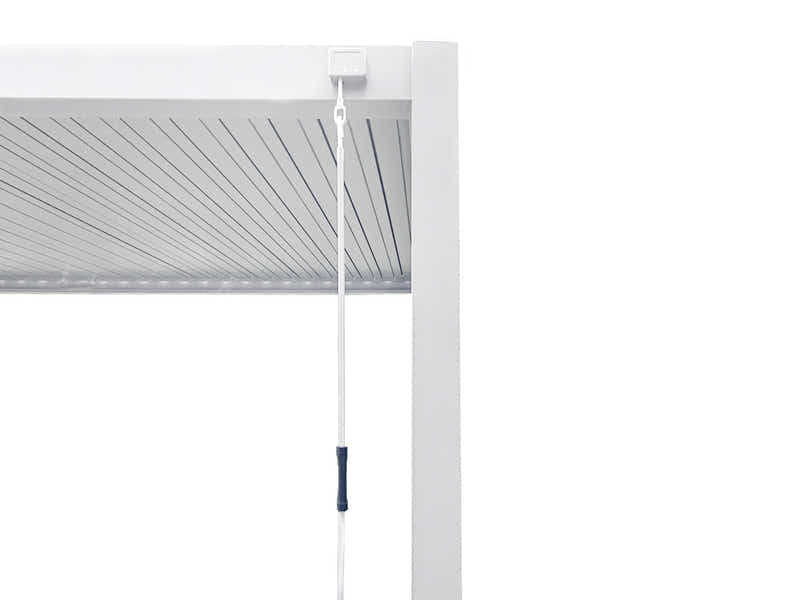 Aluminum Louvre Roof Pergola White - 3m x 4m