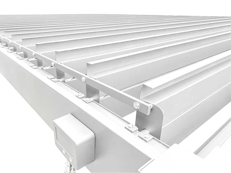 Aluminum Louvre Roof Pergola White - 3m x 3m