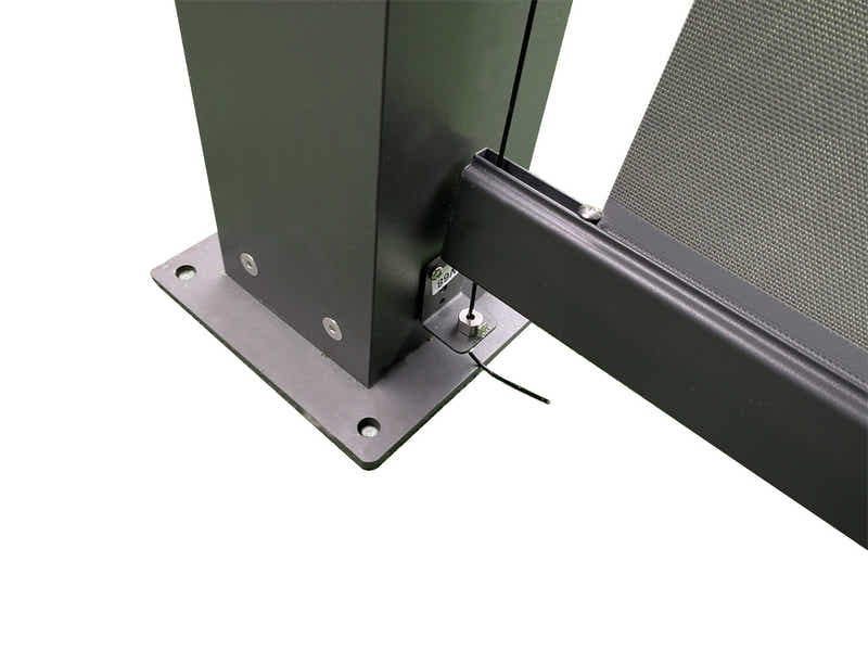 Pergola Blind with Grey Frame & Screen - 3m x 3m