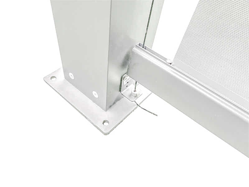 Pergola Blind with White Frame & Screen - 3m x 3m